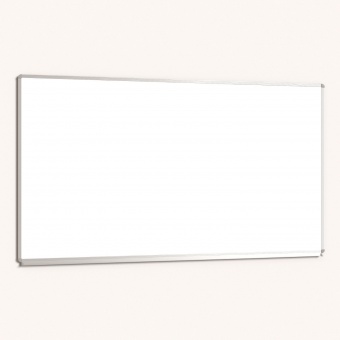 Whiteboard, 180x100 cm, mit durchgehender Ablage, Stahlemaille weiß, 